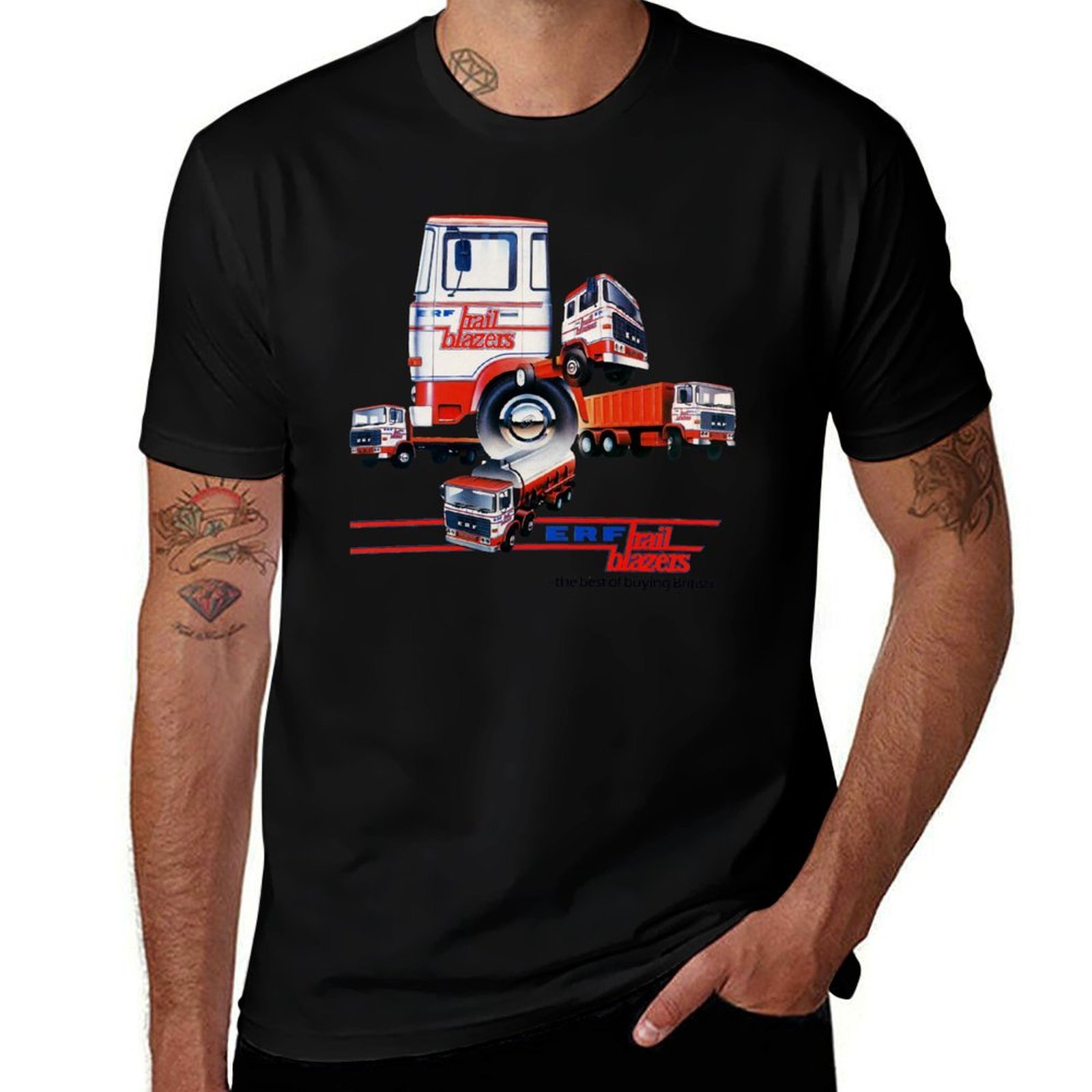 Mens Fashion In 1980S - ERF TRUCKS - 1980s ADVERT T-Shirt