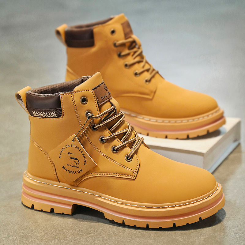 Mens Fashion Chinos - Classic Men High Top Boots High
