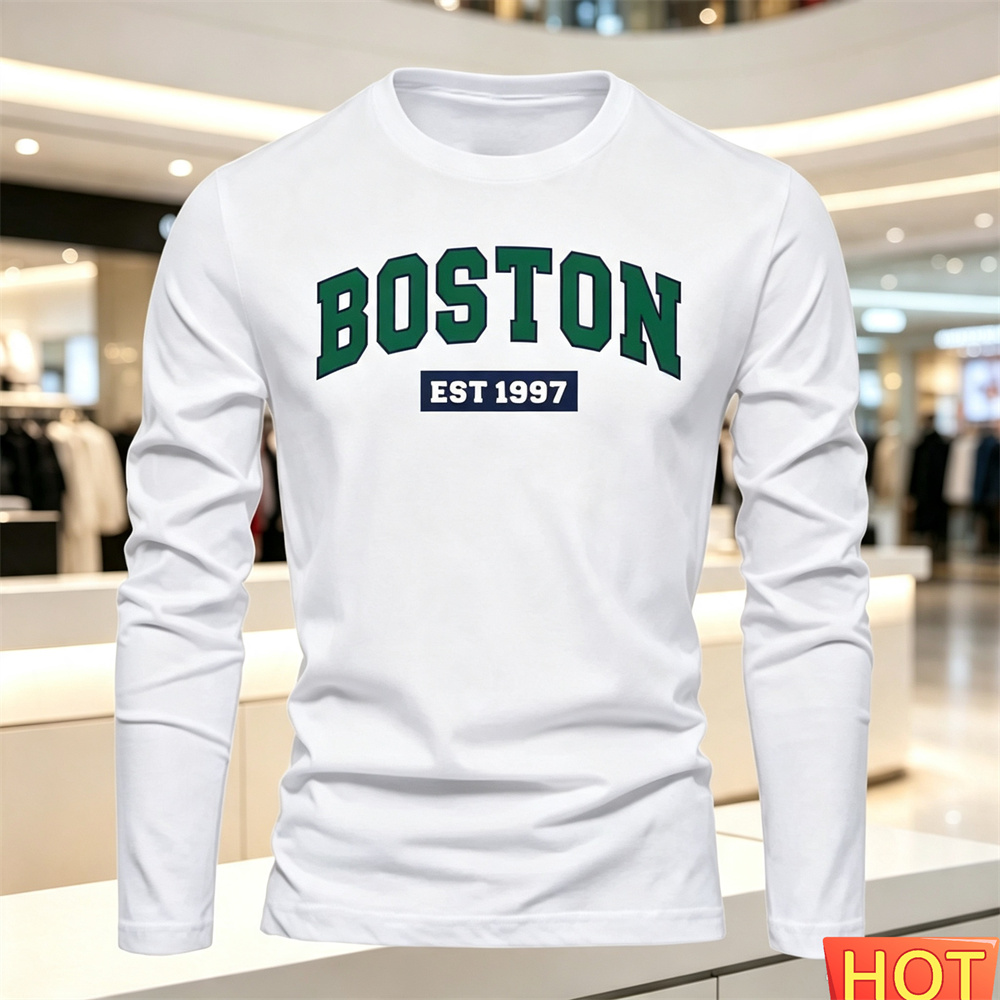 Men'S Spring Fashion - Autumn Summer Men's long sleeved T-shirt