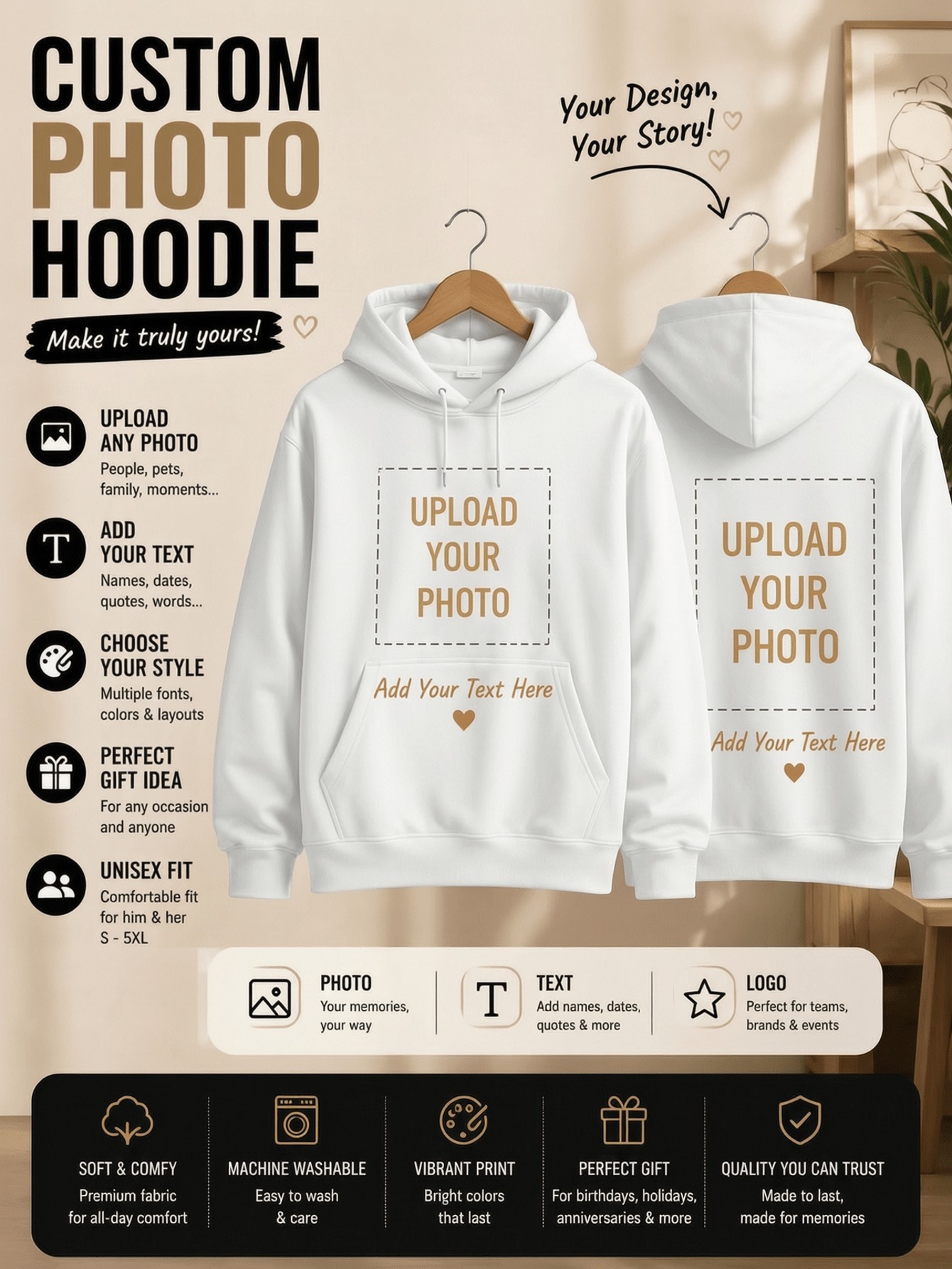 Graphic Tee Oversized - Winter Customize Womens Hoodies Sporty Oversized