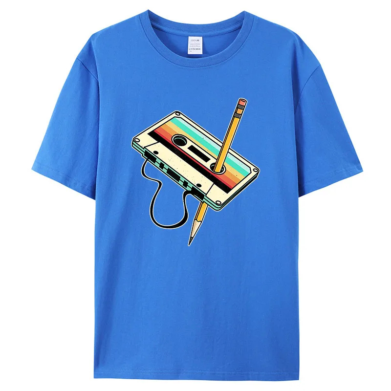 Mens Fashion In 1980S - Retro 1980s Tape Pencil Graphic Fashion