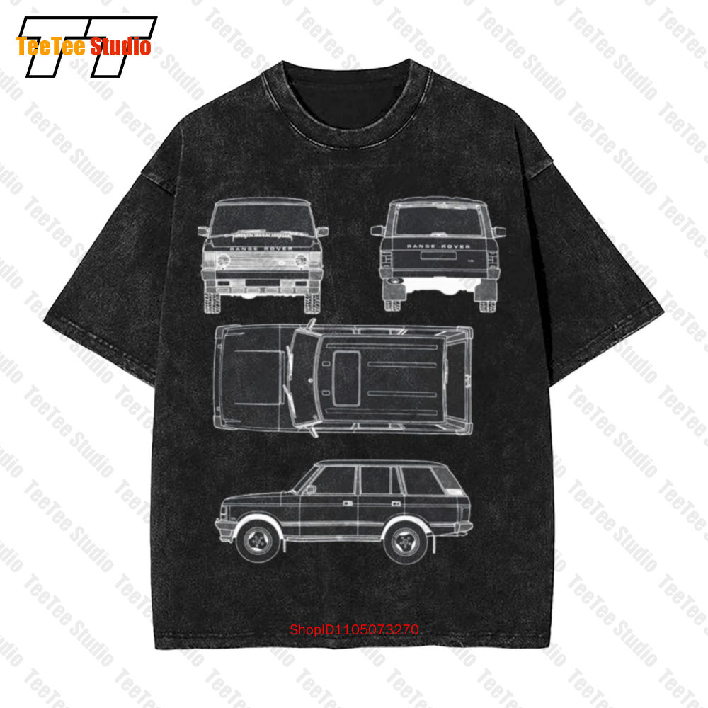 Graphic Tee Oversized - Autotee Range Rover Fan Graphic Art