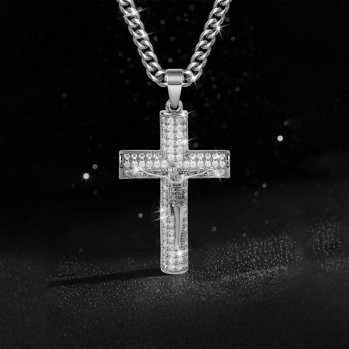 Gold-Plated Cross Necklace for - Men'S Fashion Gold Chain recension och pris