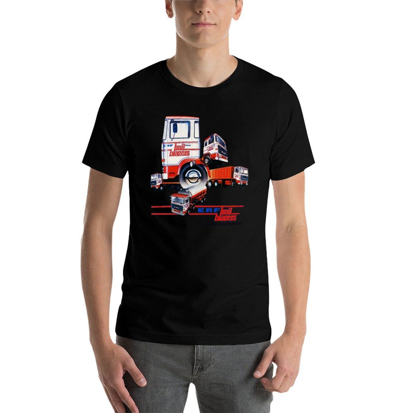 ERF TRUCKS - 1980s ADVERT T-Sh - Mens Fashion In 1980S recension och pris