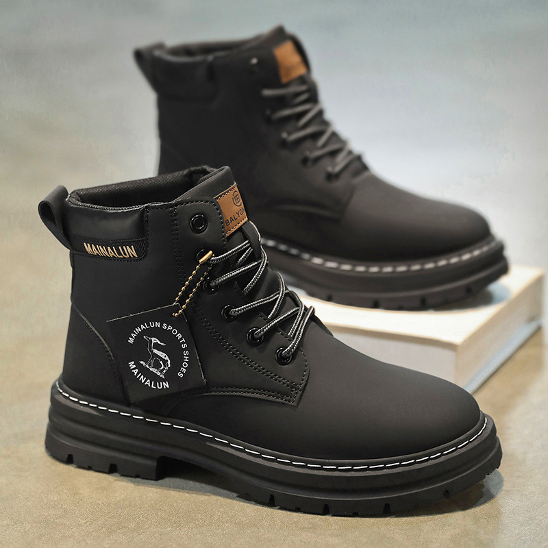 Classic Men High Top Boots Hig - Mens Fashion Chinos recension och pris