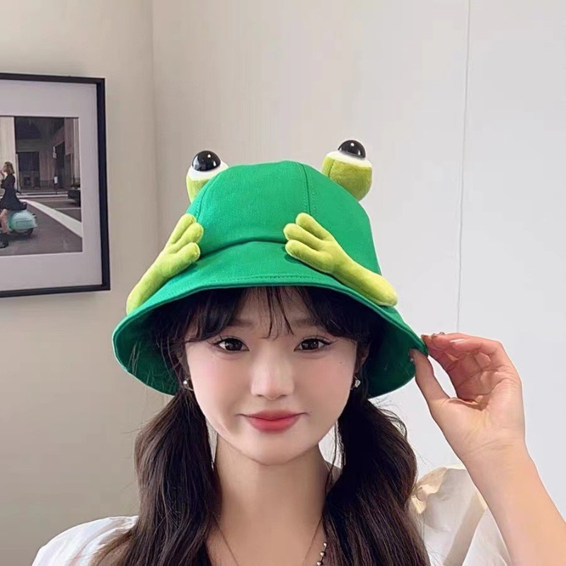 Funny 3D Frog Eyes Bucket Hat  - Mens Fashion Bucket Hat recension och pris