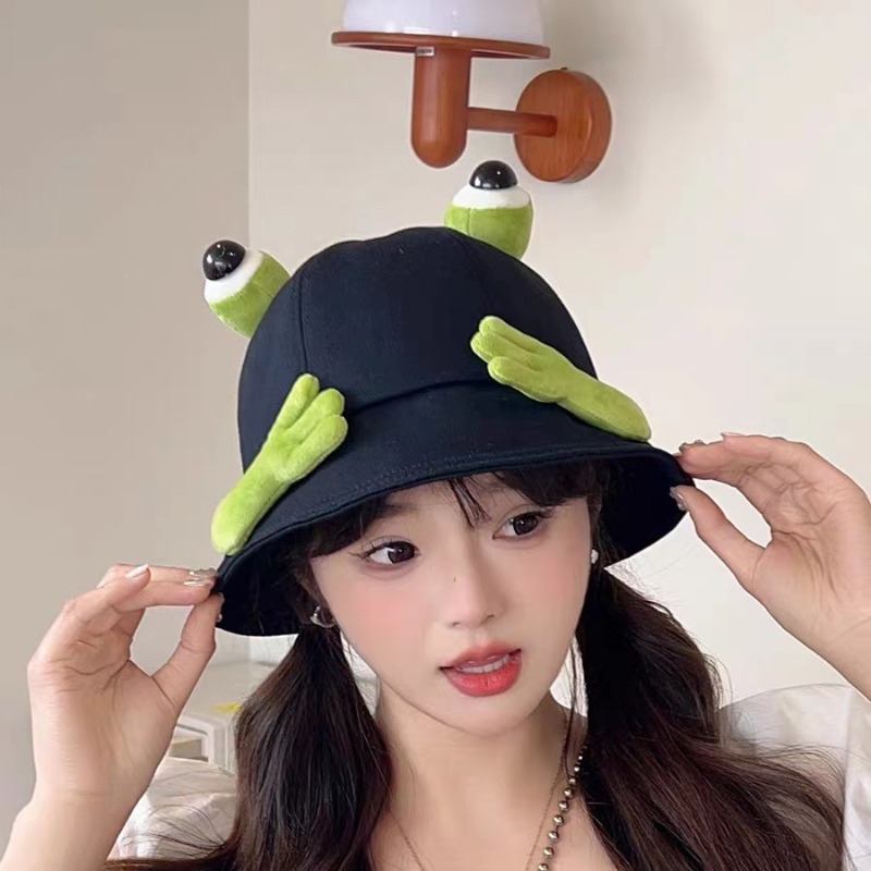 Funny 3D Frog Eyes Bucket Hat  - Mens Fashion Bucket Hat recension och pris