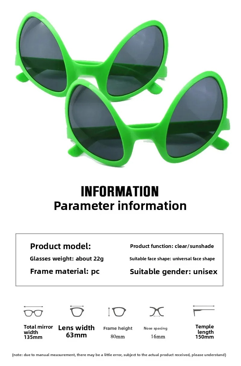 Green Alien Martian Quirky Sun - Men Fashion Rave recension och pris