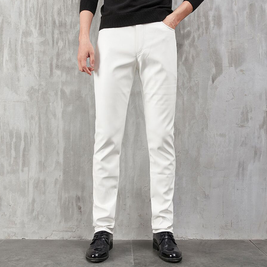 Men's Leather Pants Skinny Fit - Men Fashion Rave recension och pris