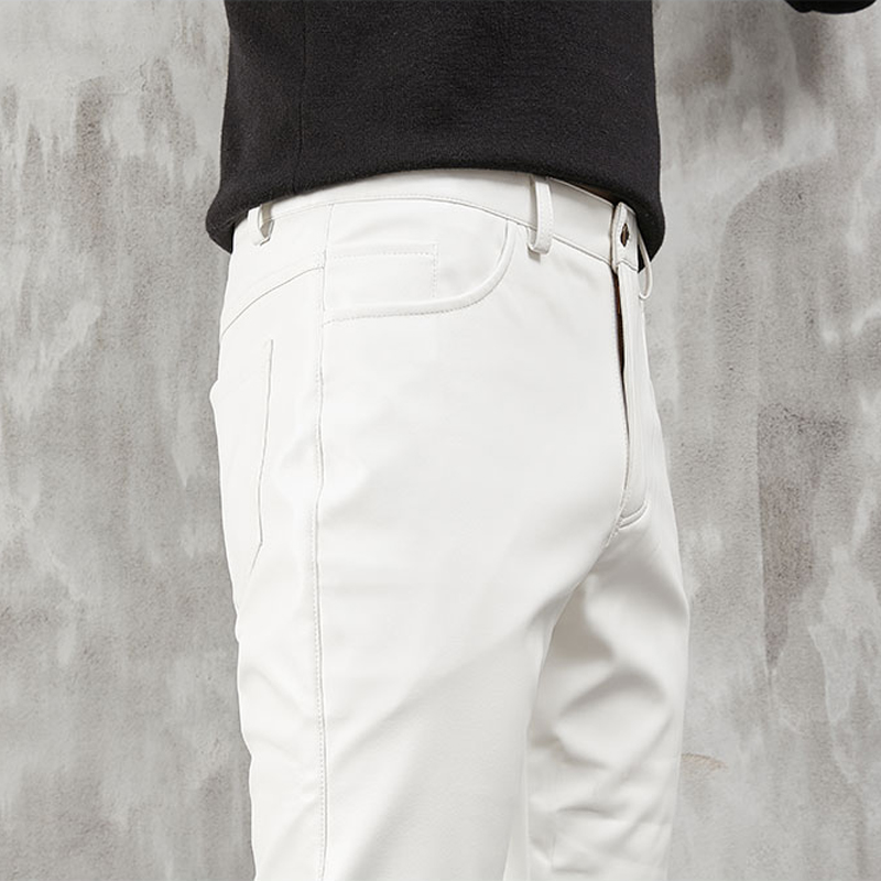 Men's Leather Pants Skinny Fit - Men Fashion Rave recension och pris