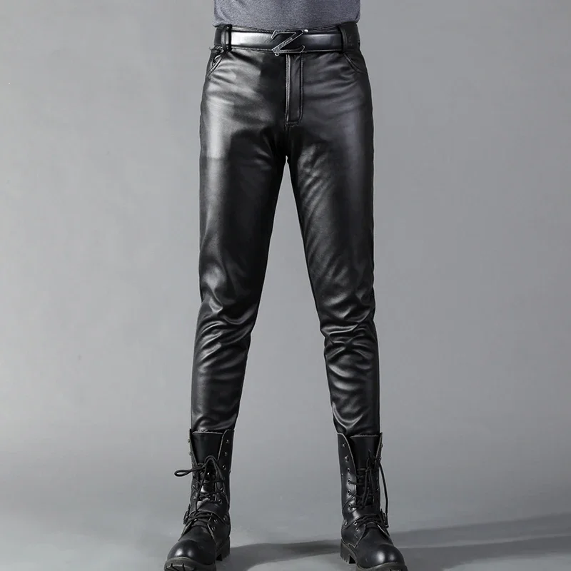 Men's Leather Pants Skinny Fit - Men Fashion Rave recension och pris