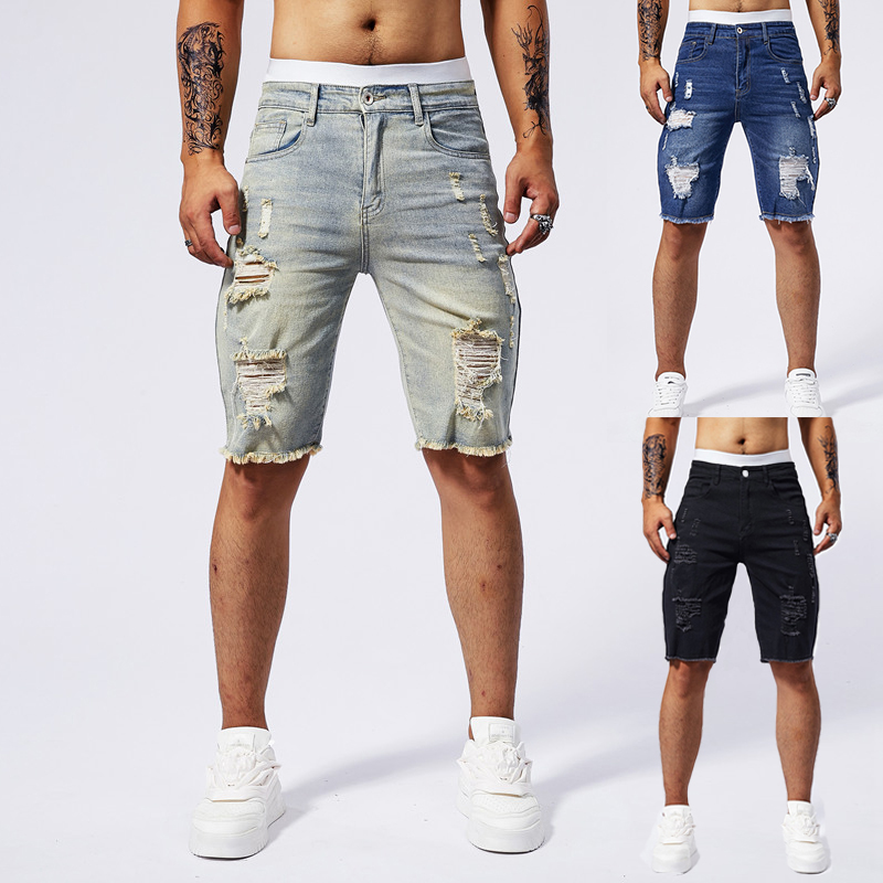 2025 Summer New Men's Ripped D - Men'S Fashion Pants 2025 recension och pris