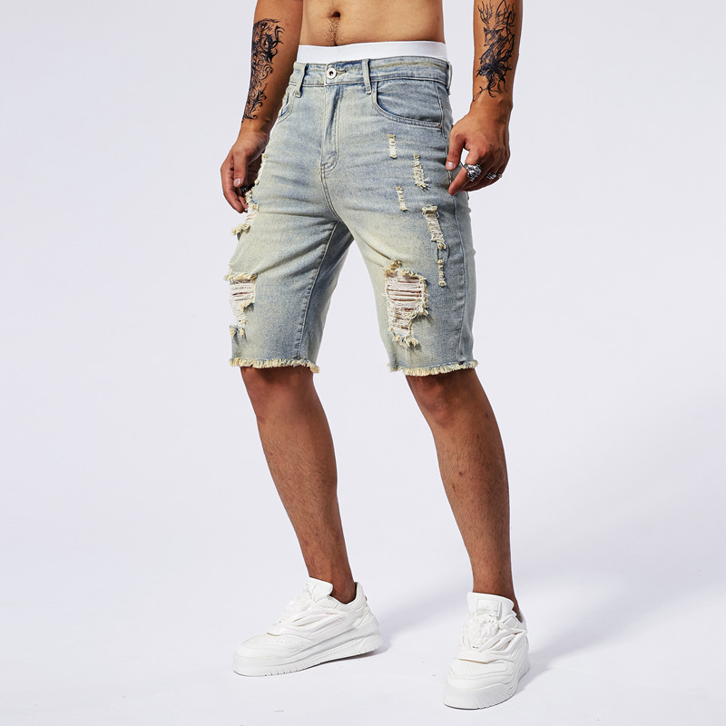 2025 Summer New Men's Ripped D - Men'S Fashion Pants 2025 recension och pris