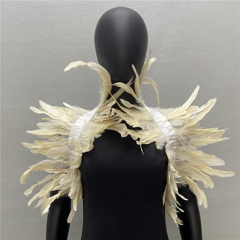 Gothic Women Shawl Natural Fea - Men Fashion Rave recension och pris