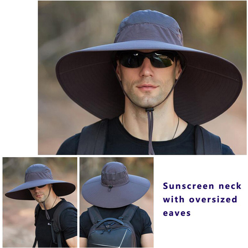 Hot Men's 15CM Big Wide Brim F - Mens Fashion Bucket Hat recension och pris