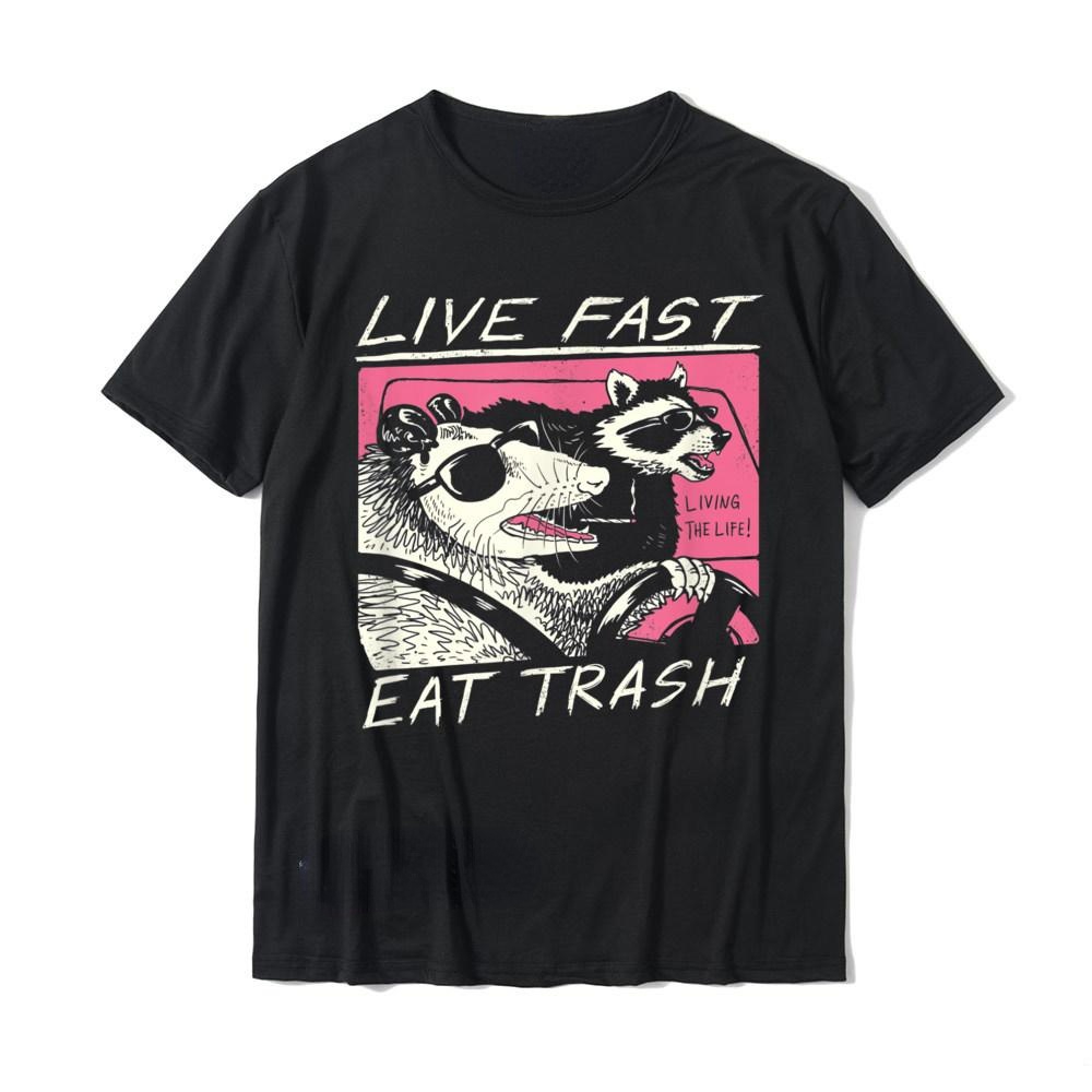 Live Fast! Eat Trash! Man T Sh - Graphic Tee Oversized recension och pris