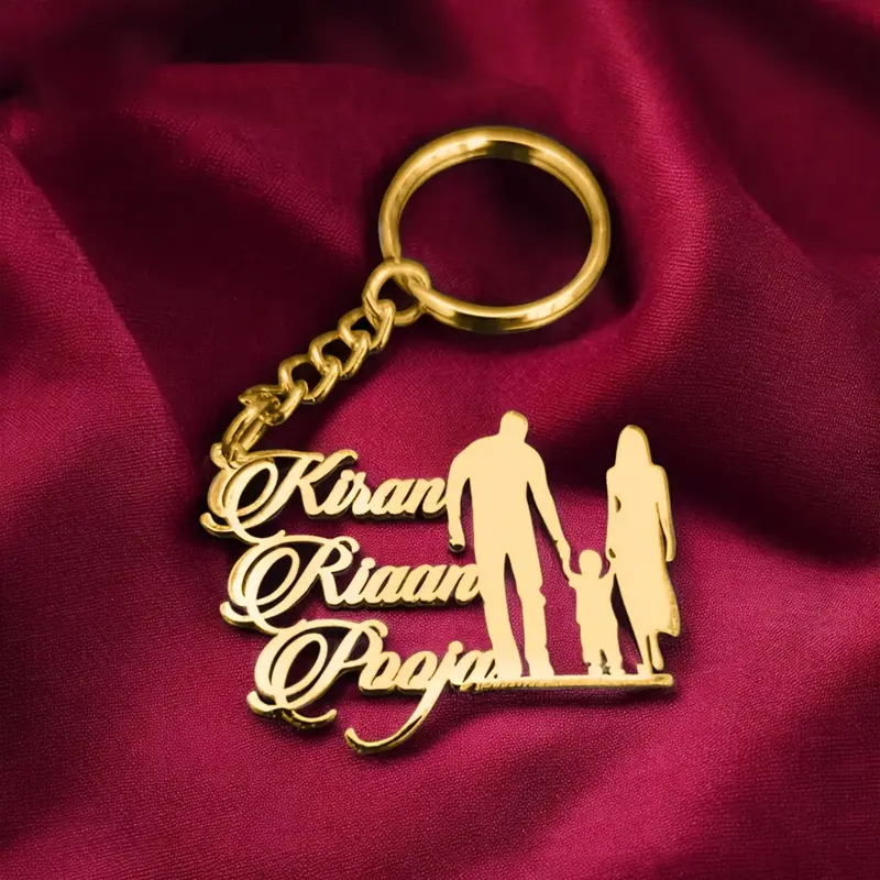 Custom Family Number Name Keyc - Men'S Fashion Gold Chain recension och pris