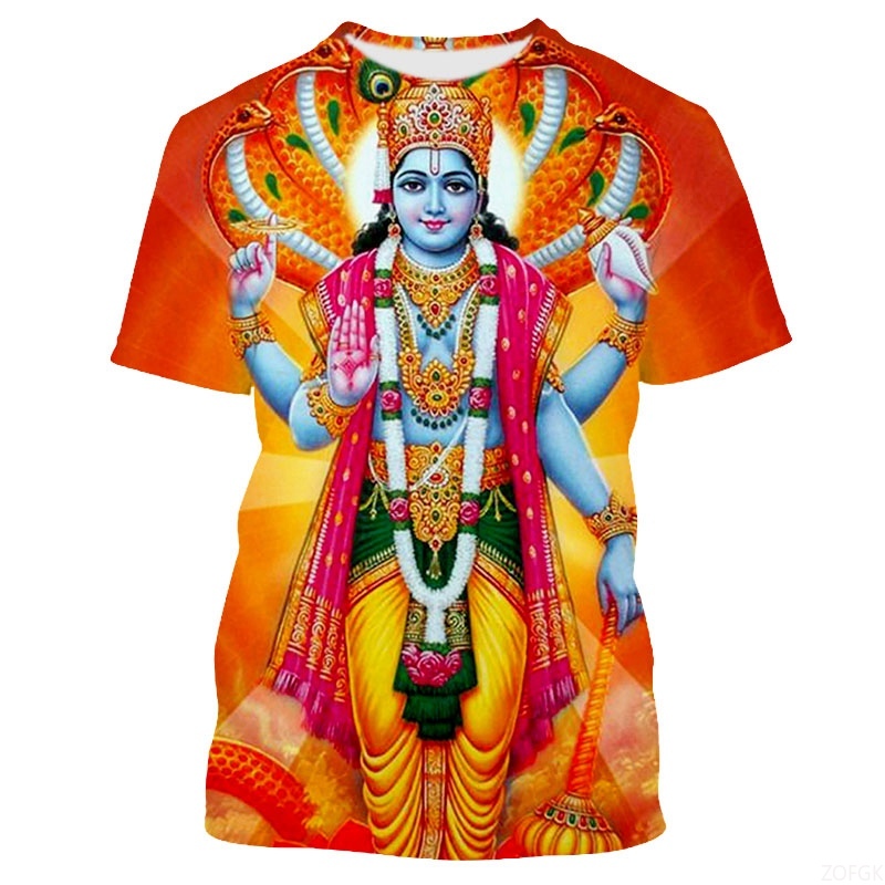 Summer Fashion Indian Deities  - Graphic Tee Oversized recension och pris