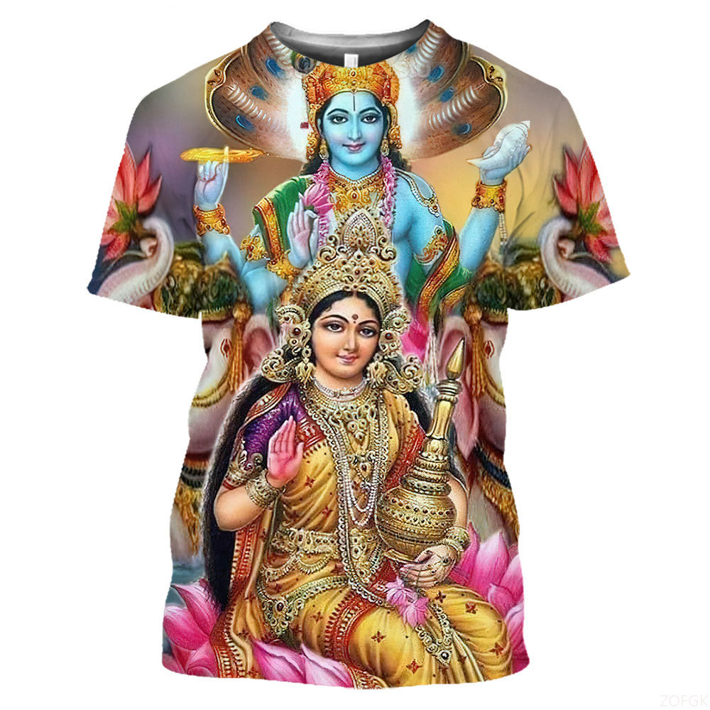Summer Fashion Indian Deities  - Graphic Tee Oversized recension och pris