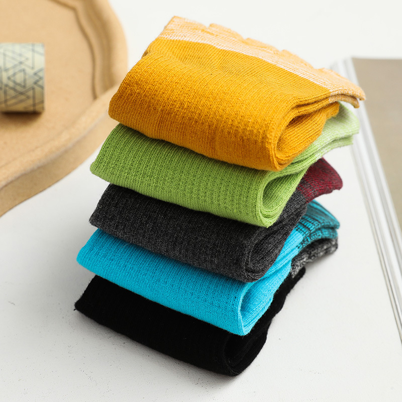 5 Pairs Mens Boys Colorful Fiv - Men'S Fashion Quarter Socks recension och pris