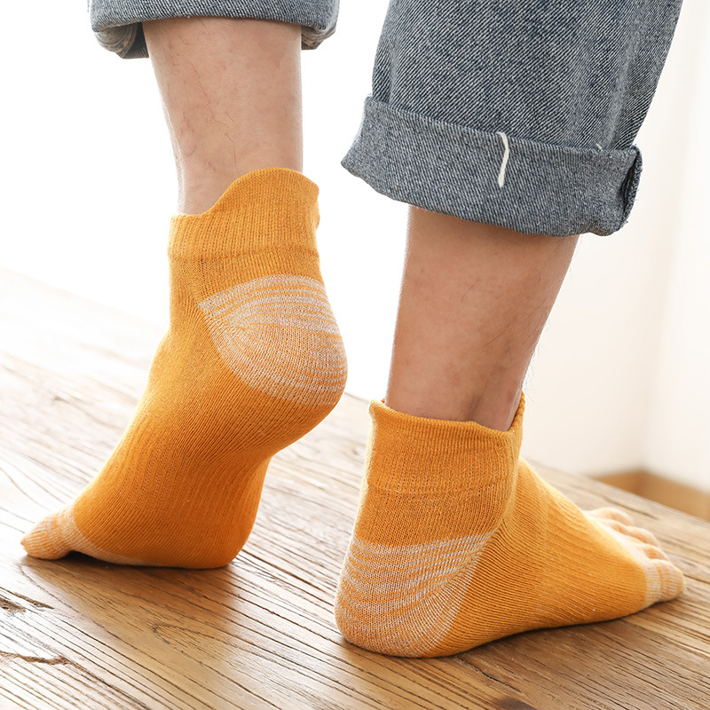 5 Pairs Mens Boys Colorful Fiv - Men'S Fashion Quarter Socks recension och pris