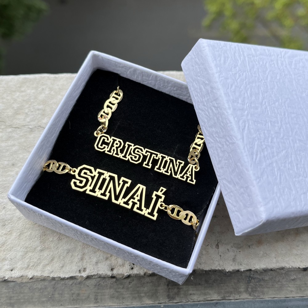 DUOYING Custom Name Hollow Nec - Men'S Fashion Gold Chain recension och pris