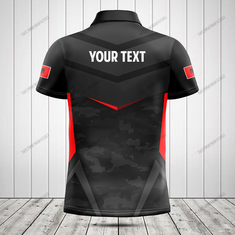 Custom Name Albania Flag Graph - Graphic Tee Oversized recension och pris