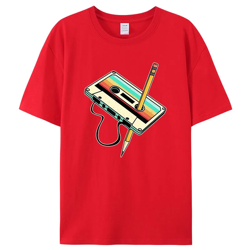 Retro 1980s Tape Pencil Graphi - Mens Fashion In 1980S recension och pris