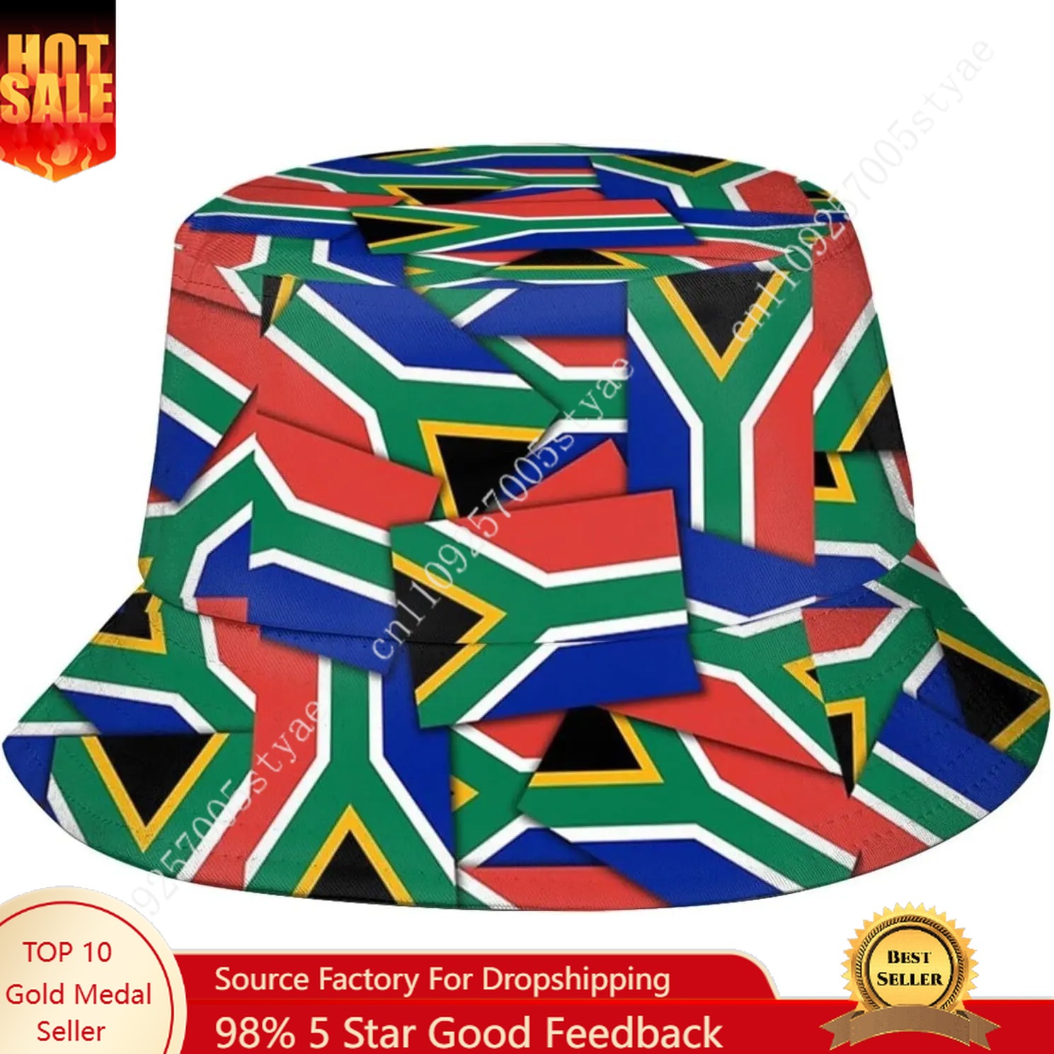 South Africa Flag Bucket Hat M - Mens Fashion Bucket Hat recension och pris