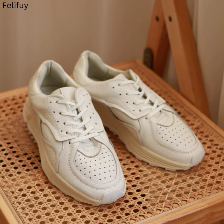 Round-toe Lace-up Casual White - Mens Fashion Chinos recension och pris