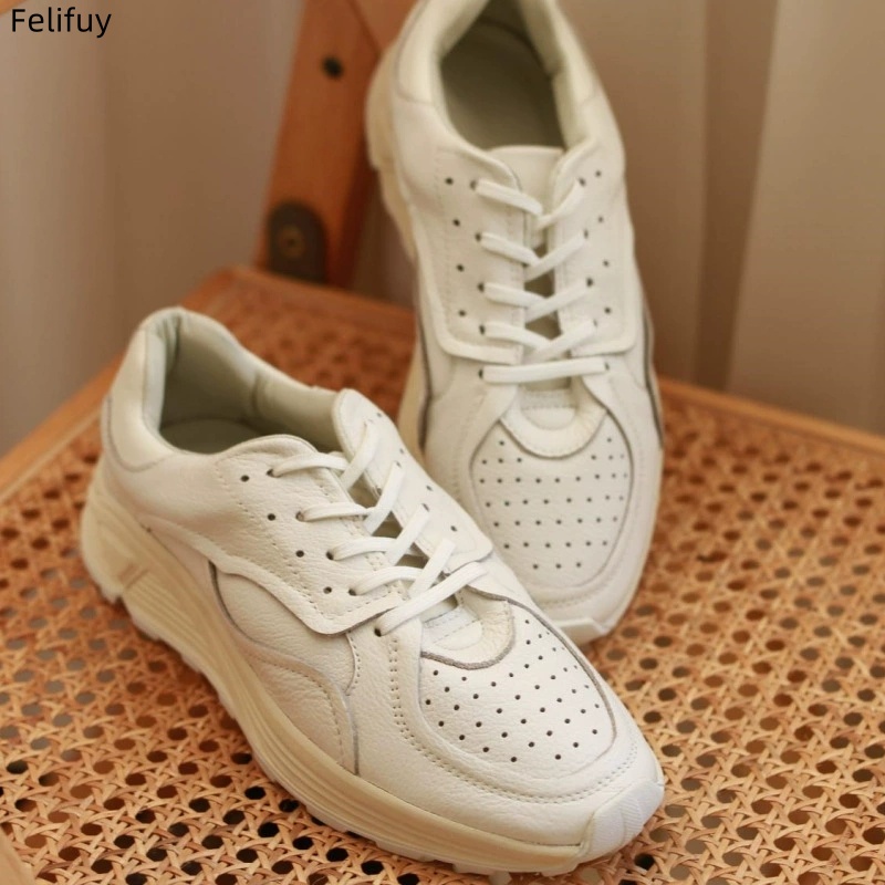 Round-toe Lace-up Casual White - Mens Fashion Chinos recension och pris