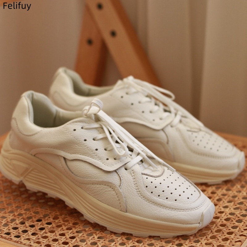 Round-toe Lace-up Casual White - Mens Fashion Chinos recension och pris