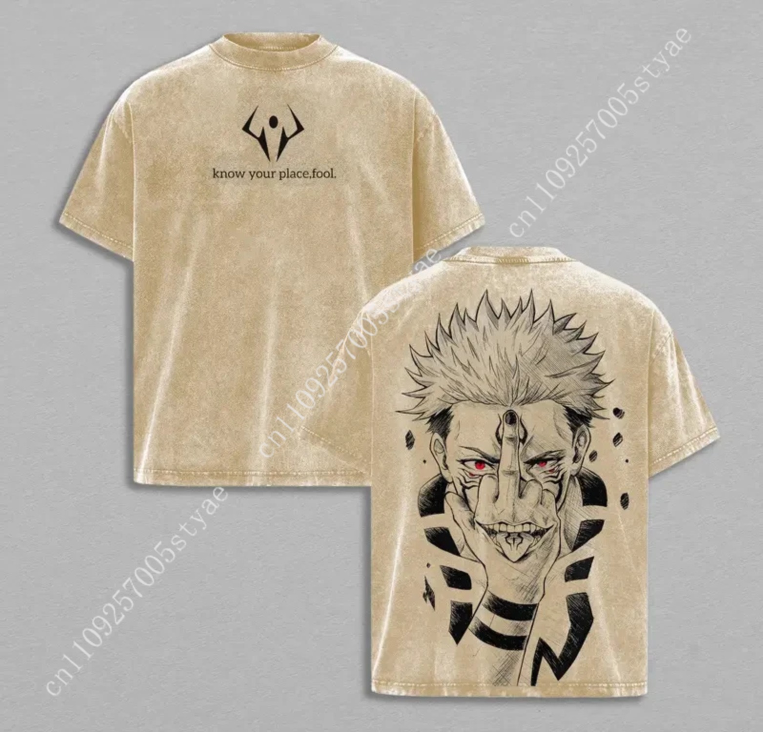 Anime  Ryomen Sukuna Graphic T - Graphic Tee Oversized recension och pris