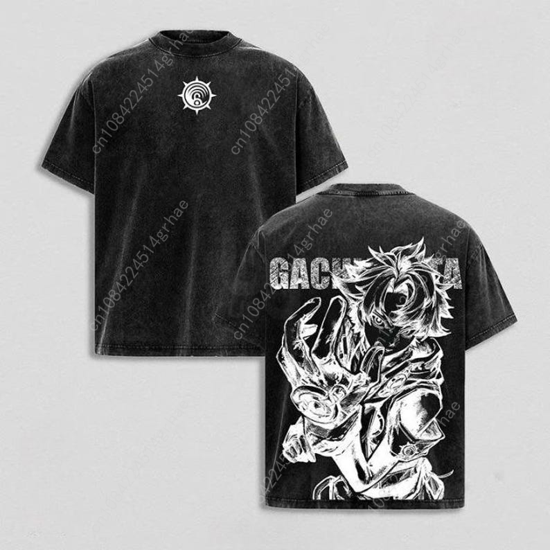 Gachiakuta Vintage Anime Washe - Graphic Tee Oversized recension och pris