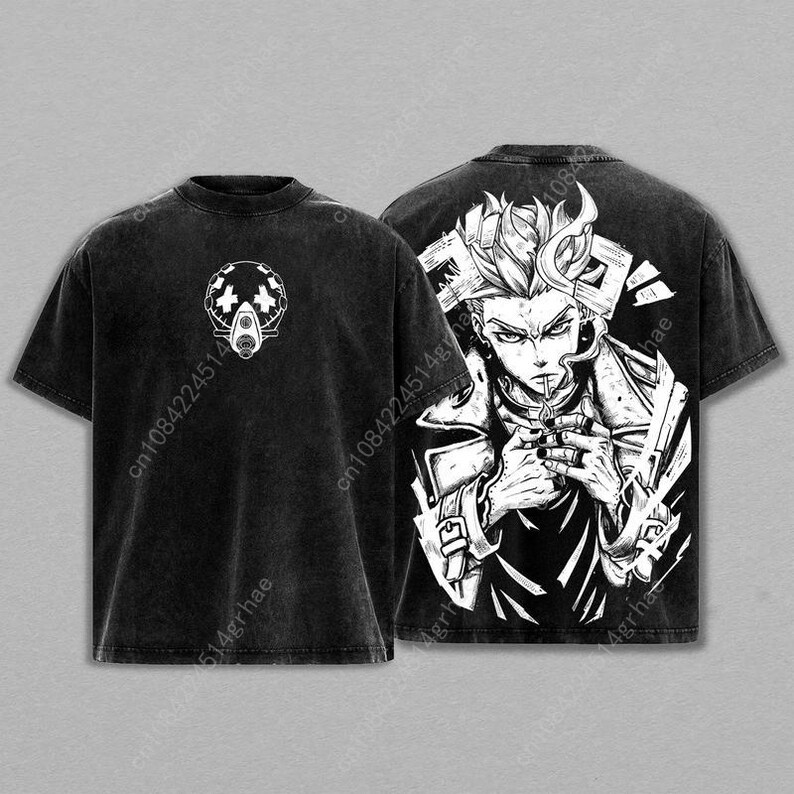 Gachiakuta Vintage Anime Washe - Graphic Tee Oversized recension och pris