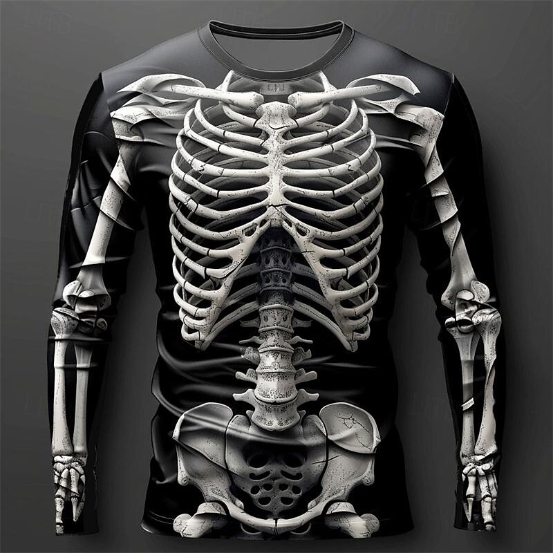 Men's 3D Flame Skull Pattern T - Men'S Spring Fashion recension och pris