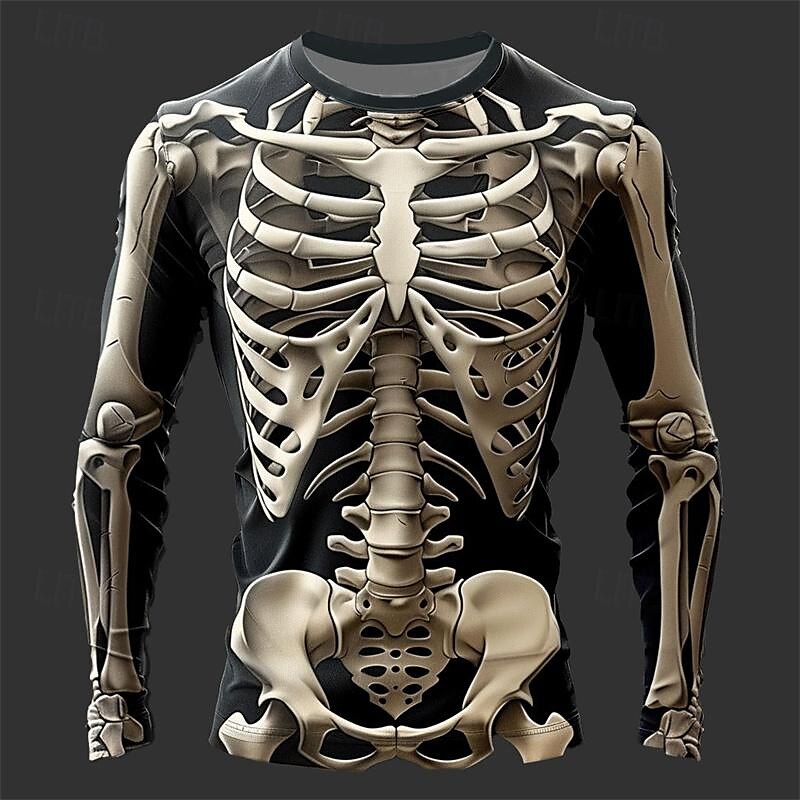 Men's 3D Flame Skull Pattern T - Men'S Spring Fashion recension och pris