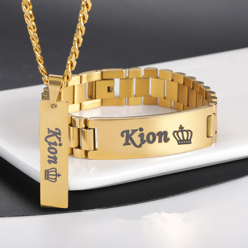 Custom Men Name Necklace Big B - Men Fashion Rave recension och pris