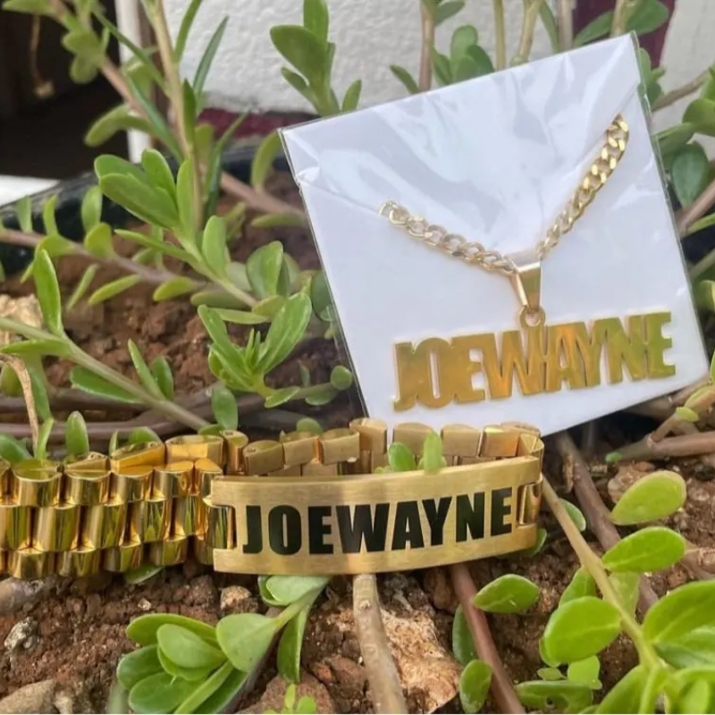 Custom Men Name Necklace Big B - Men Fashion Rave recension och pris