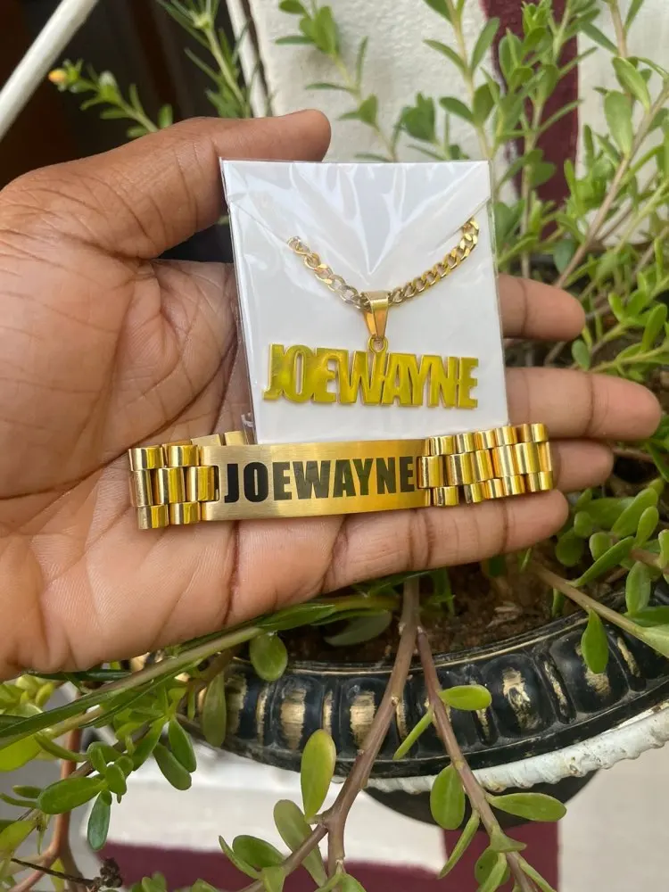 Custom Men Name Necklace Big B - Men Fashion Rave recension och pris