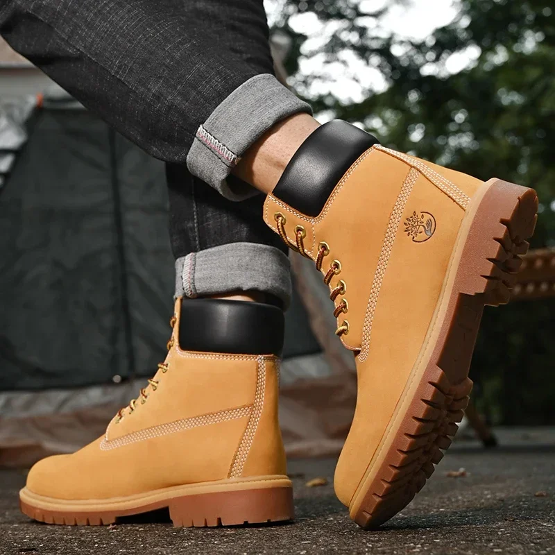 Boots Men High Top Boots High  - Mens Fashion Chinos recension och pris