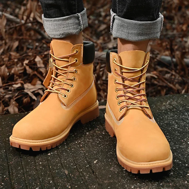 Boots Men High Top Boots High  - Mens Fashion Chinos recension och pris