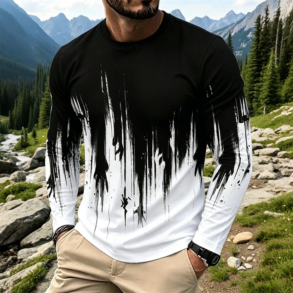 Men's Gradient Ink Splash Long - Men'S Spring Fashion recension och pris