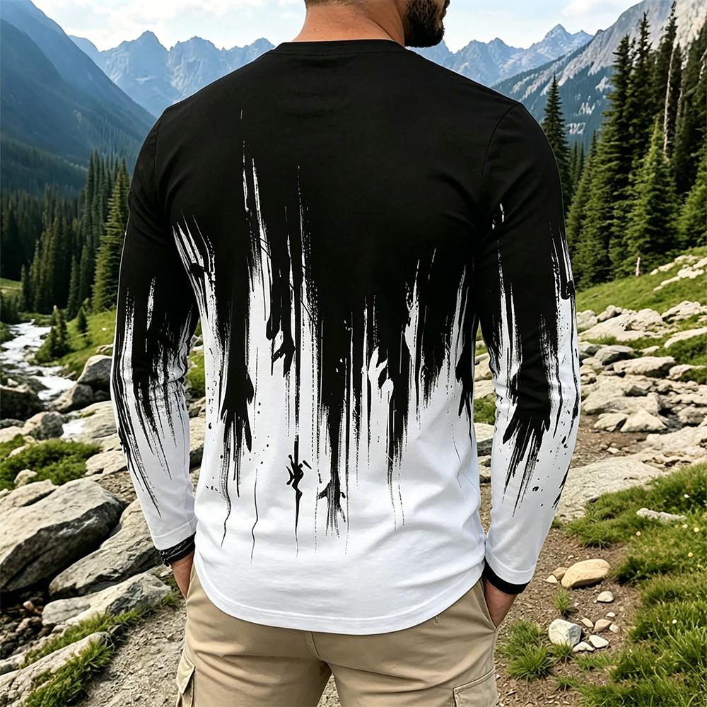 Men's Gradient Ink Splash Long - Men'S Spring Fashion recension och pris